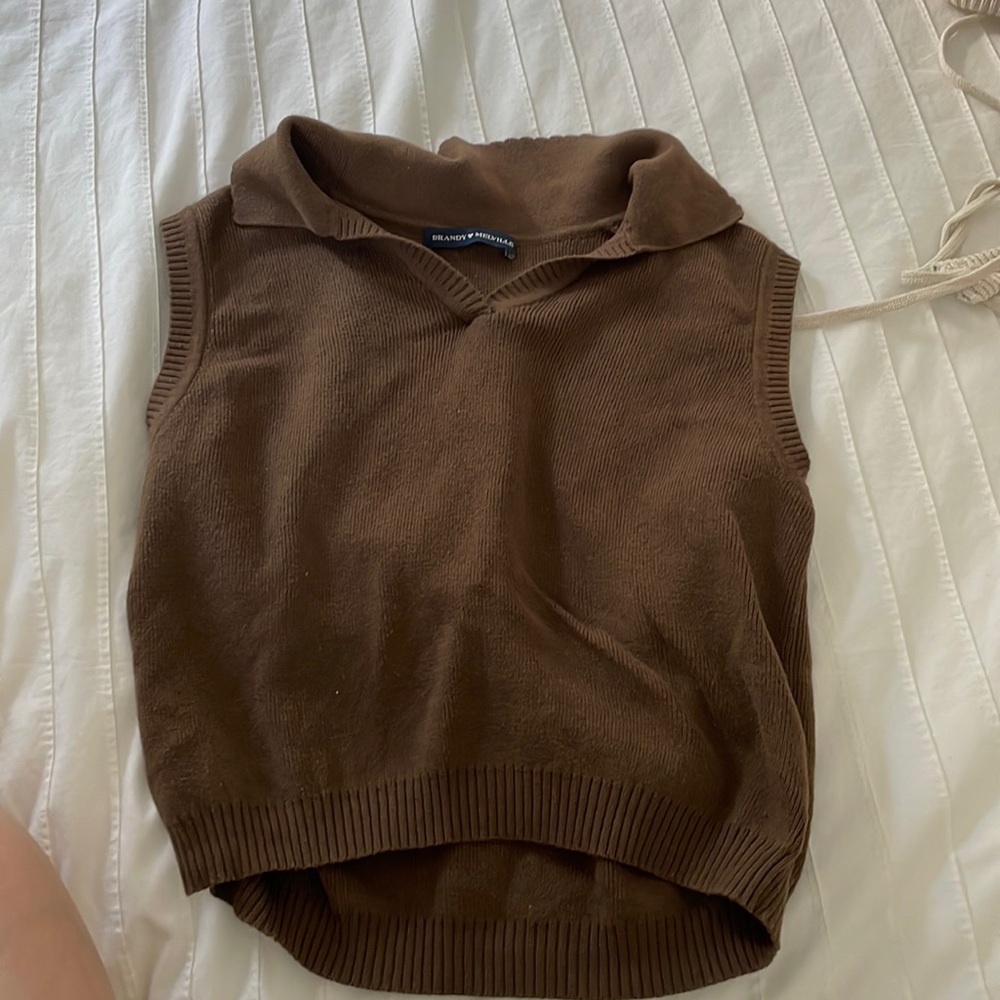 Brandy Melville brown sweater top